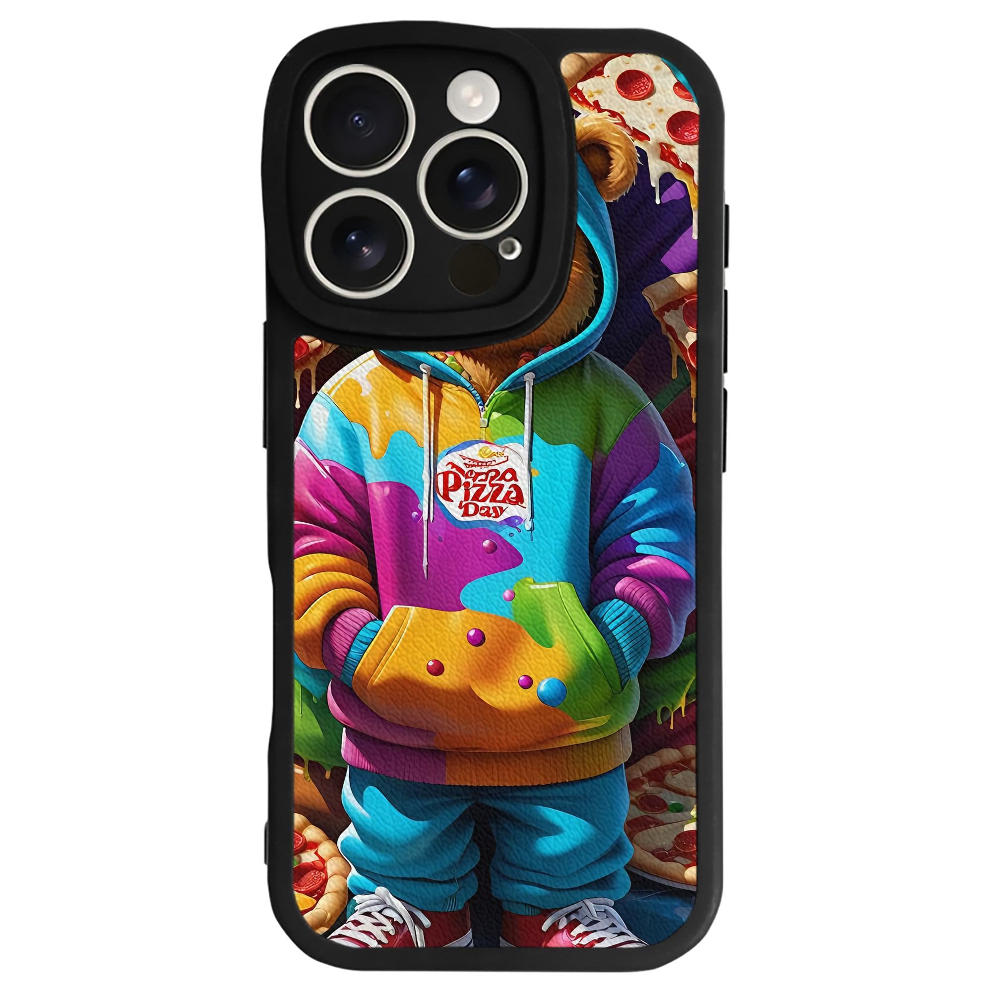 （画像用） ミッキーマウス Mickey Mouse 【iPhone 16シリーズ対応】シリコンスマホケース（レザー調） 材質：シリコン